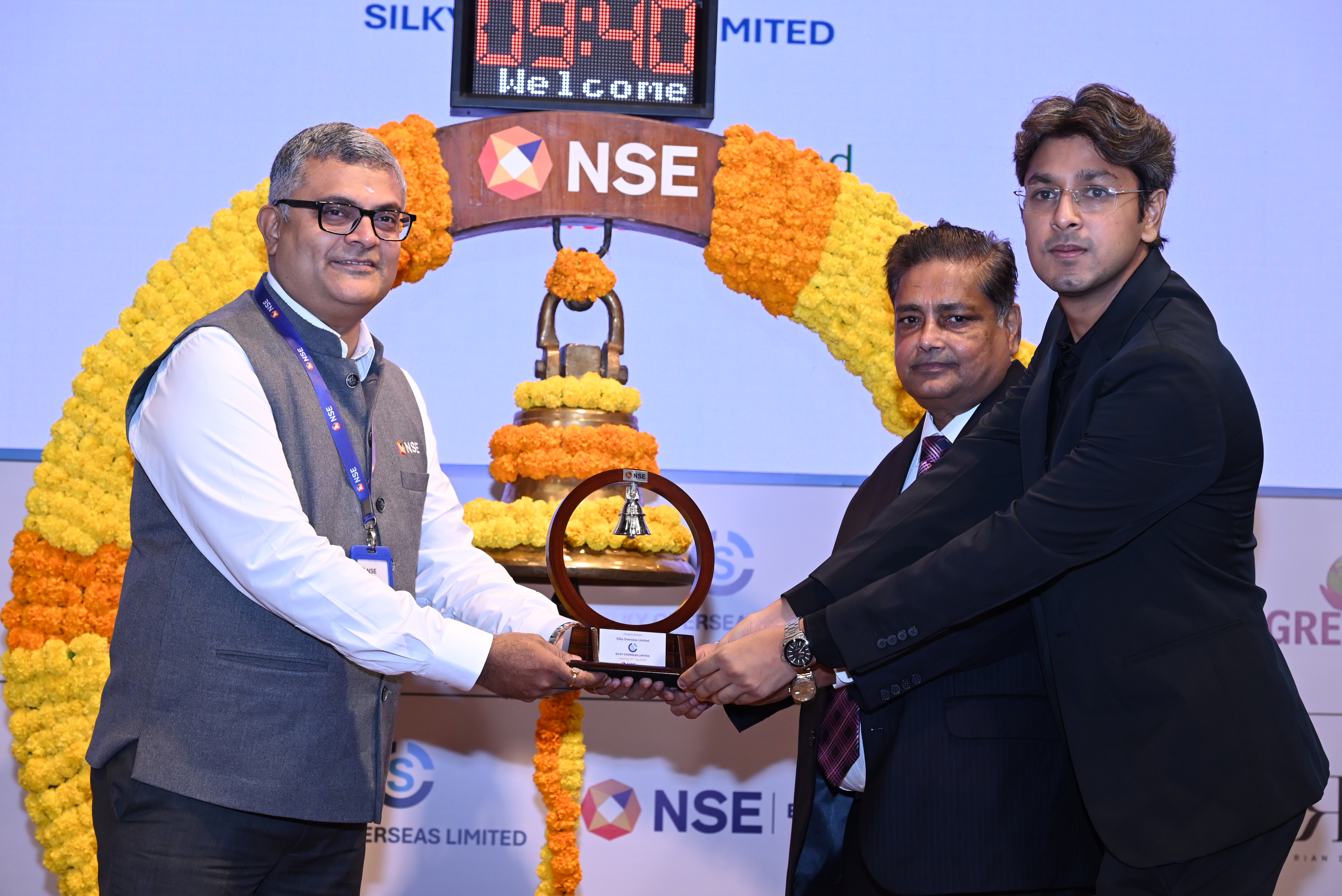 Silky Overseas Limited Listing Ceremony Photos