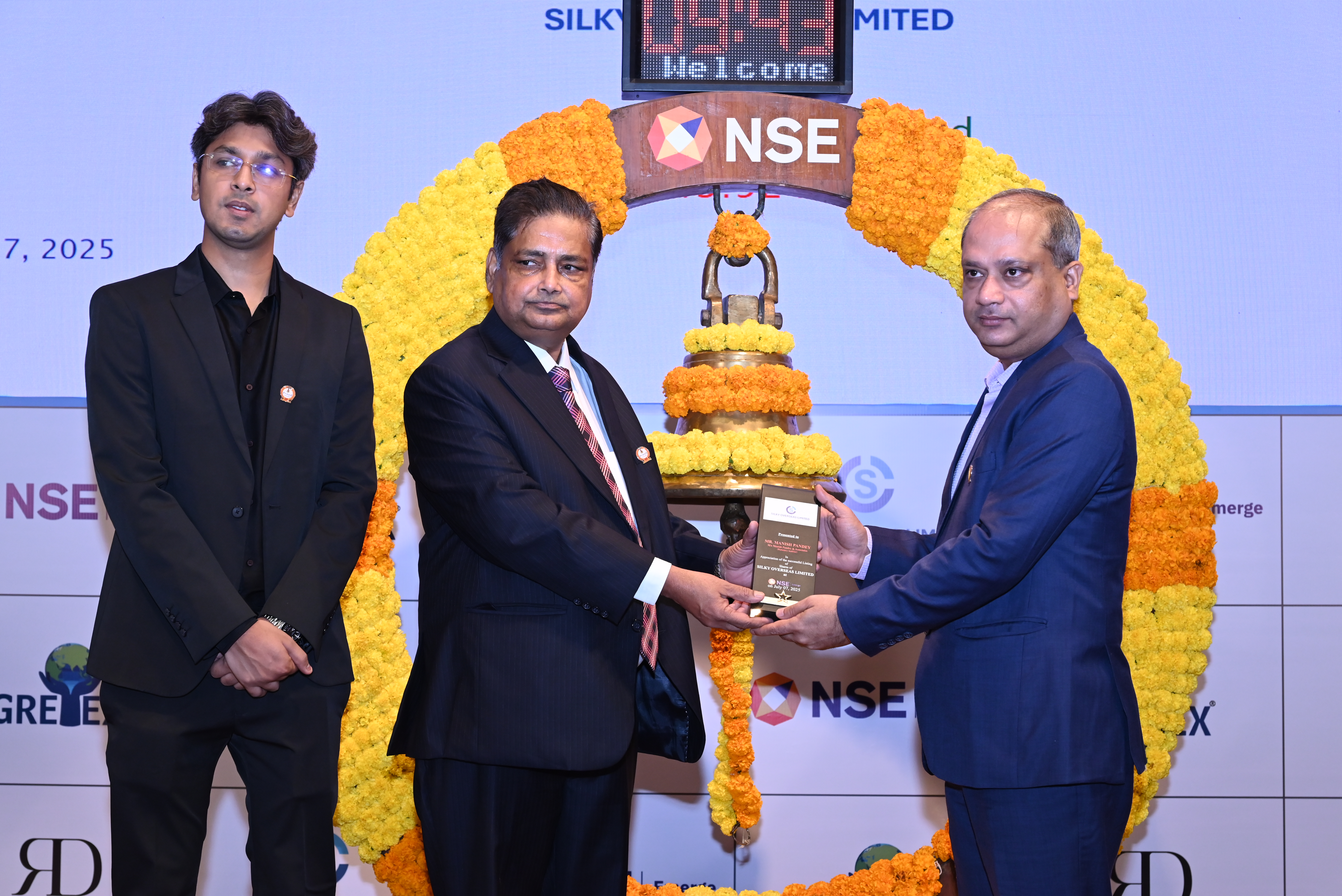 Silky Overseas Limited Listing Ceremony Photos