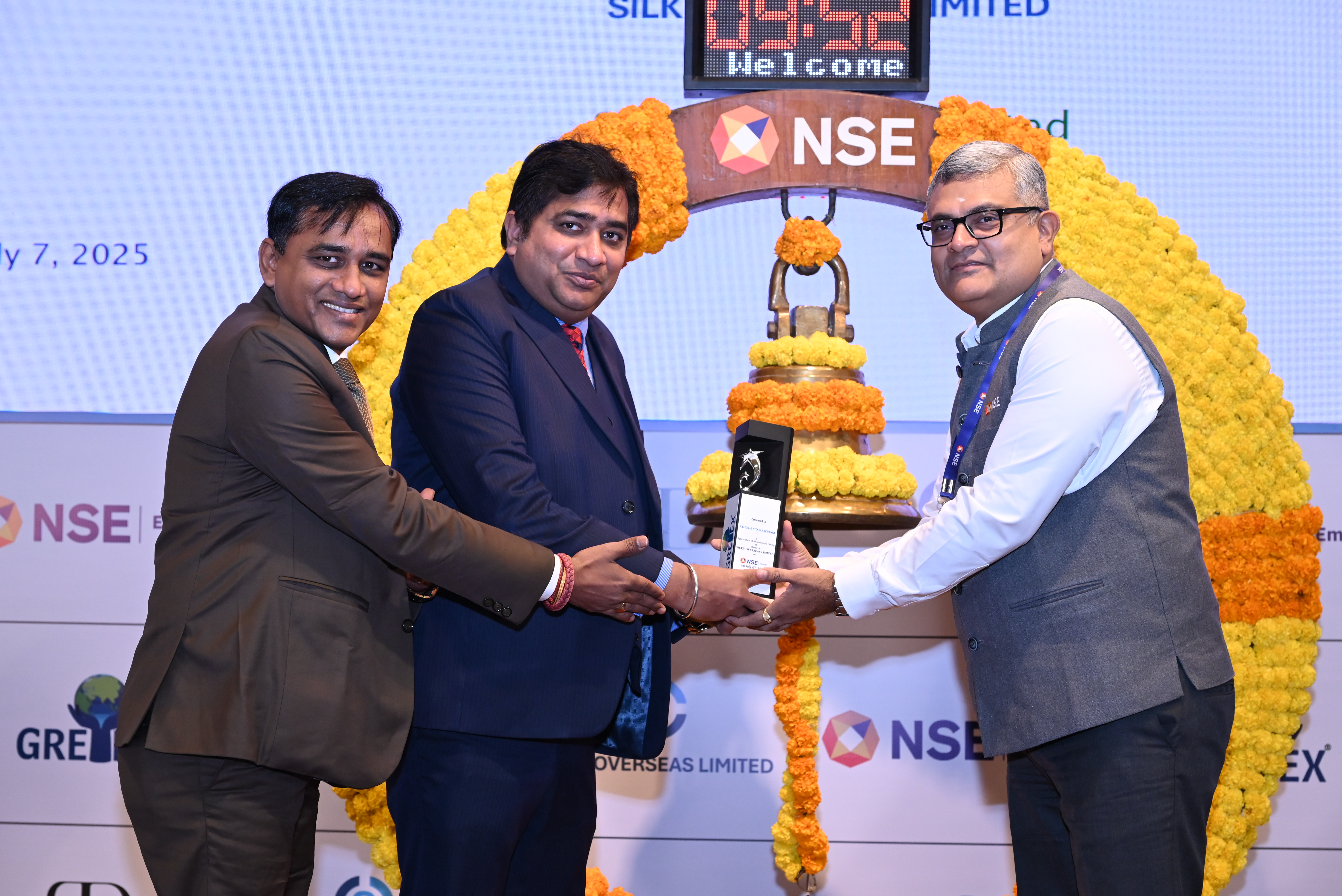 Silky Overseas Limited Listing Ceremony Photos