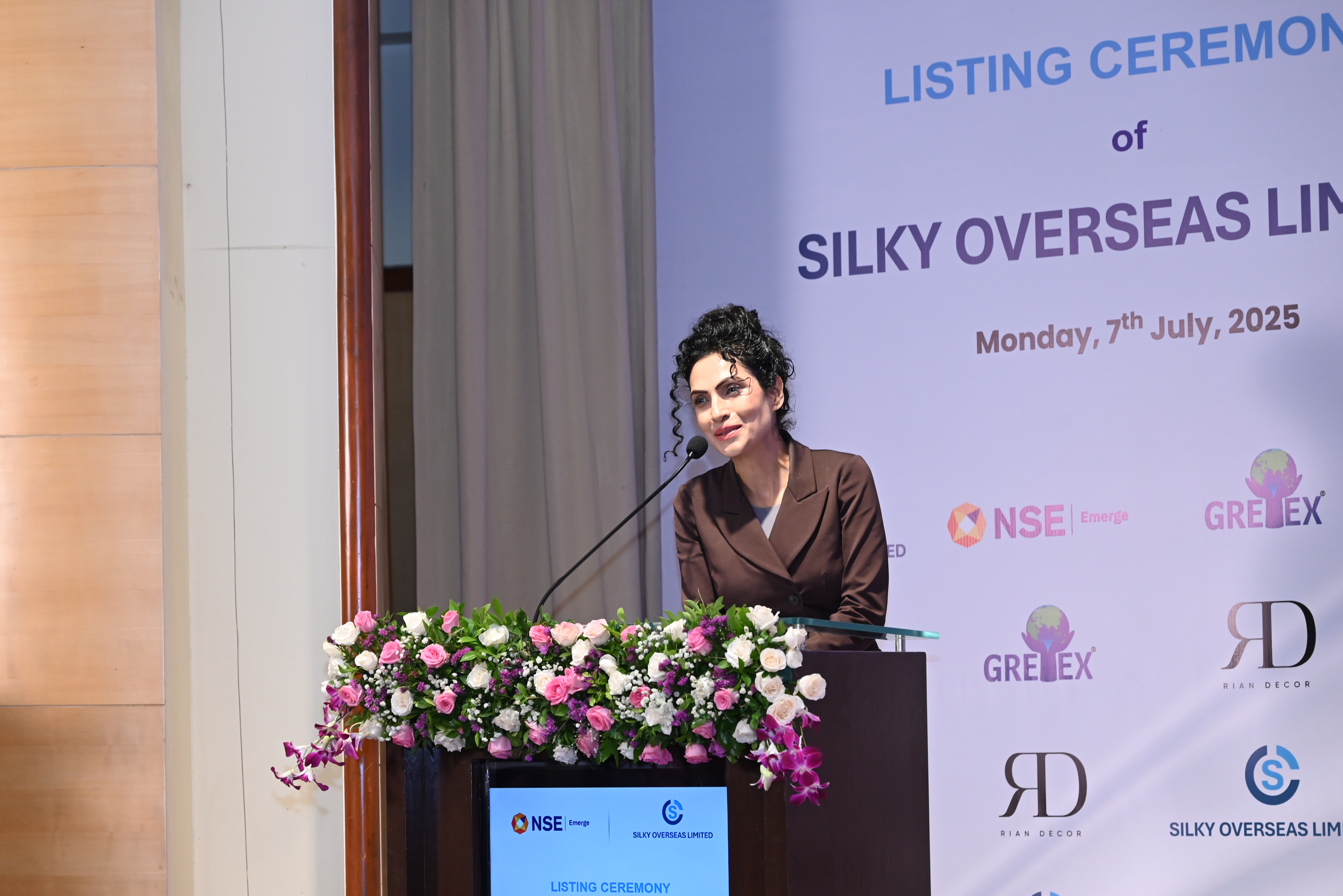 Silky Overseas Limited Listing Ceremony Photos