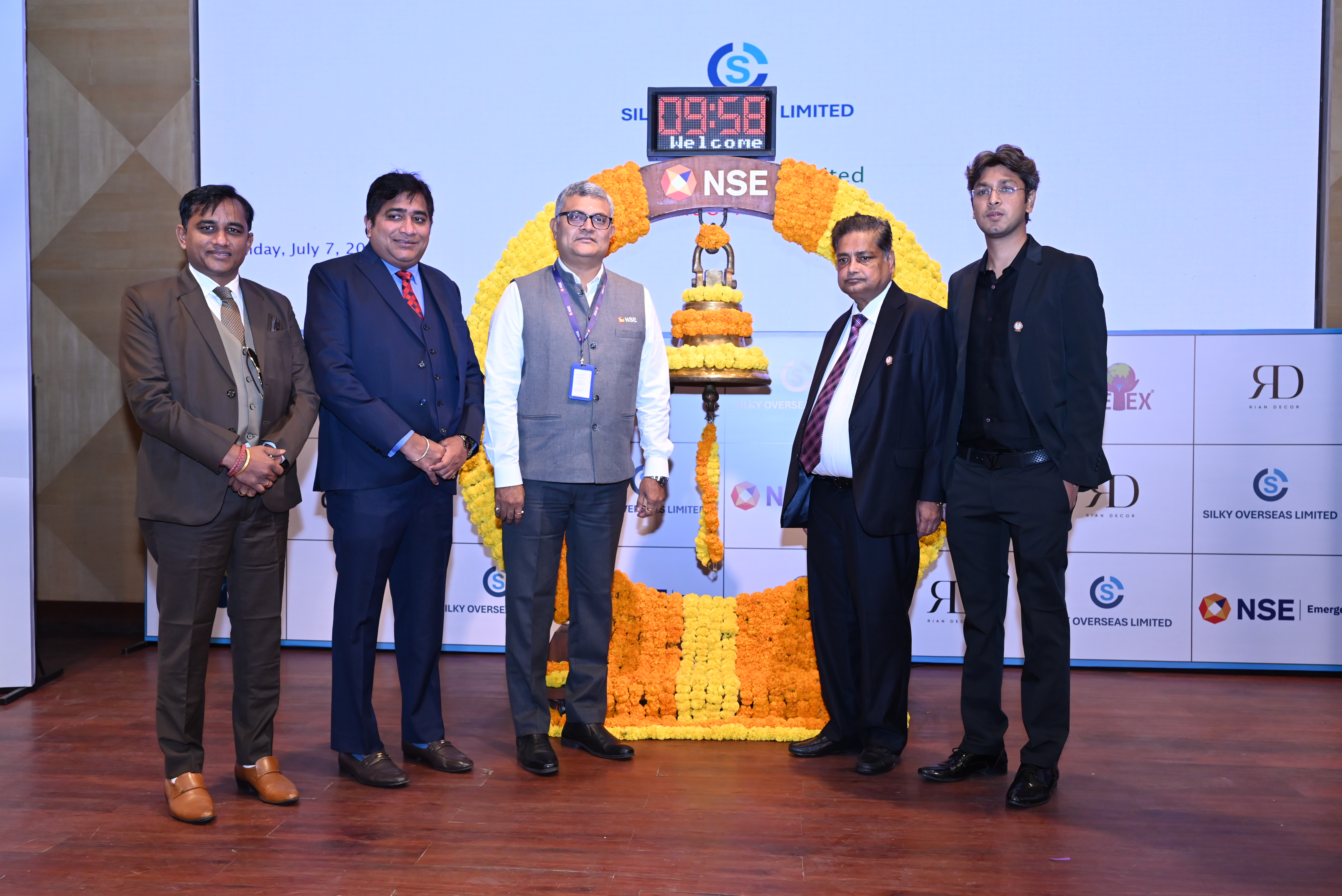 Silky Overseas Limited Listing Ceremony Photos