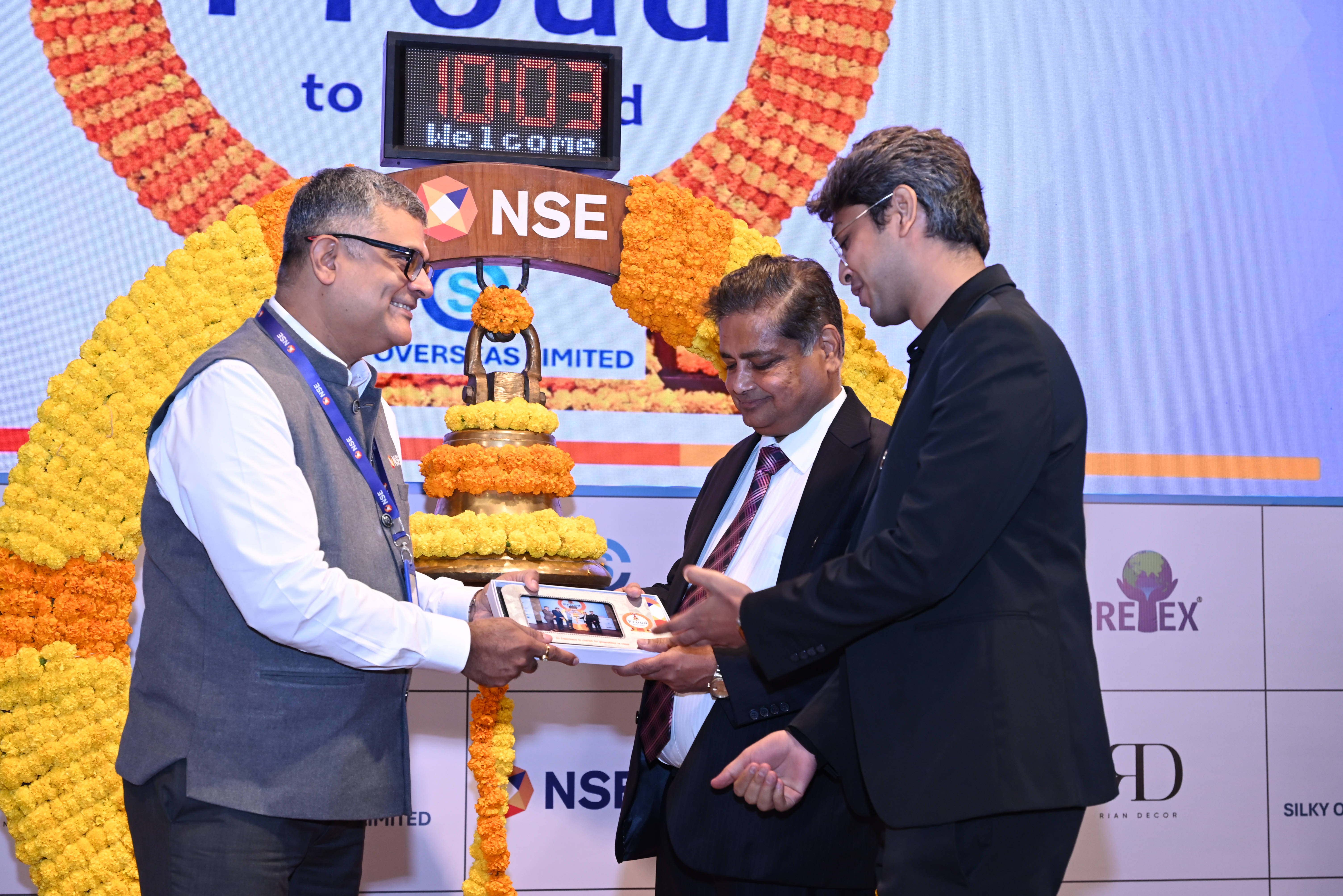 Silky Overseas Limited Listing Ceremony Photos