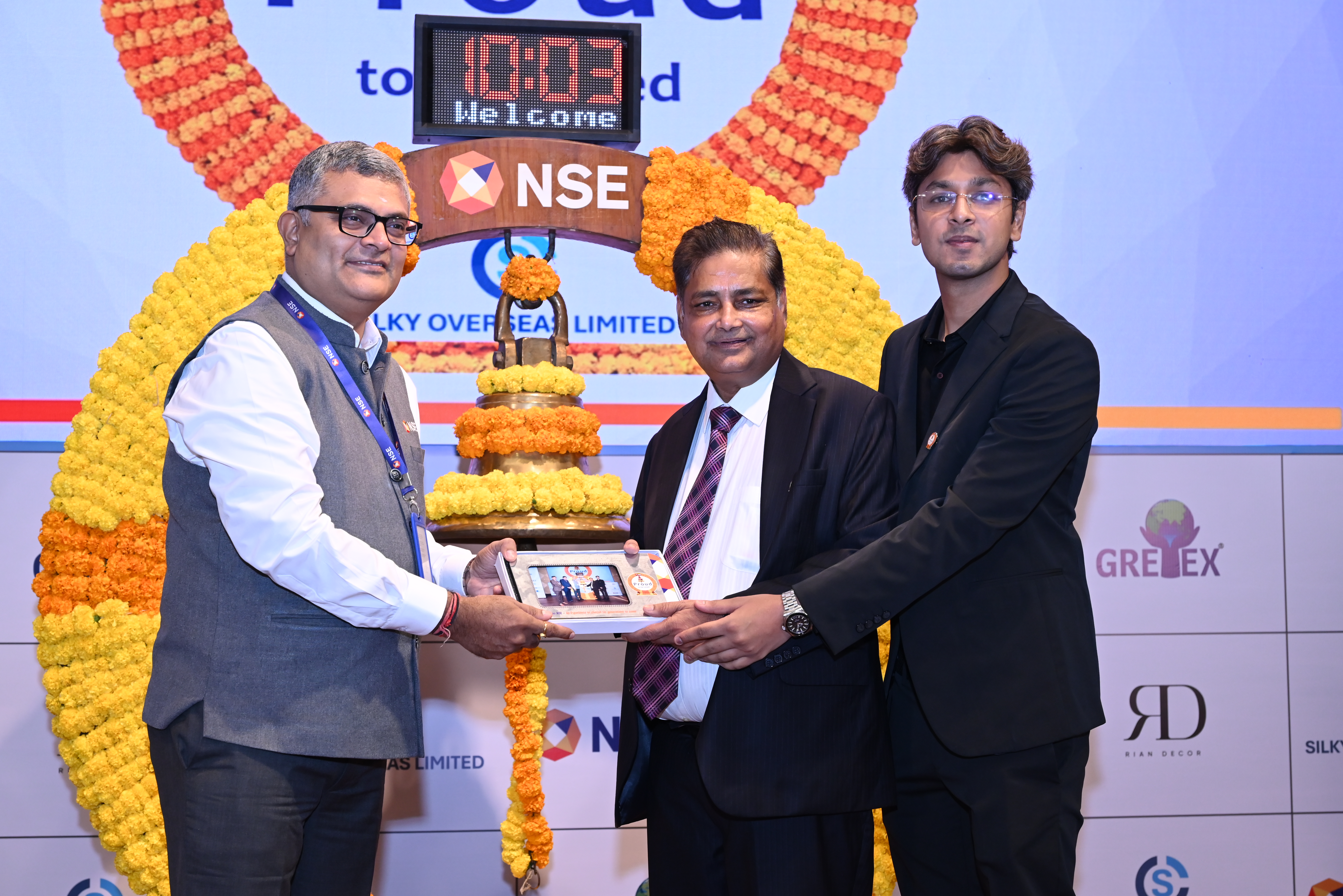 Silky Overseas Limited Listing Ceremony Photos