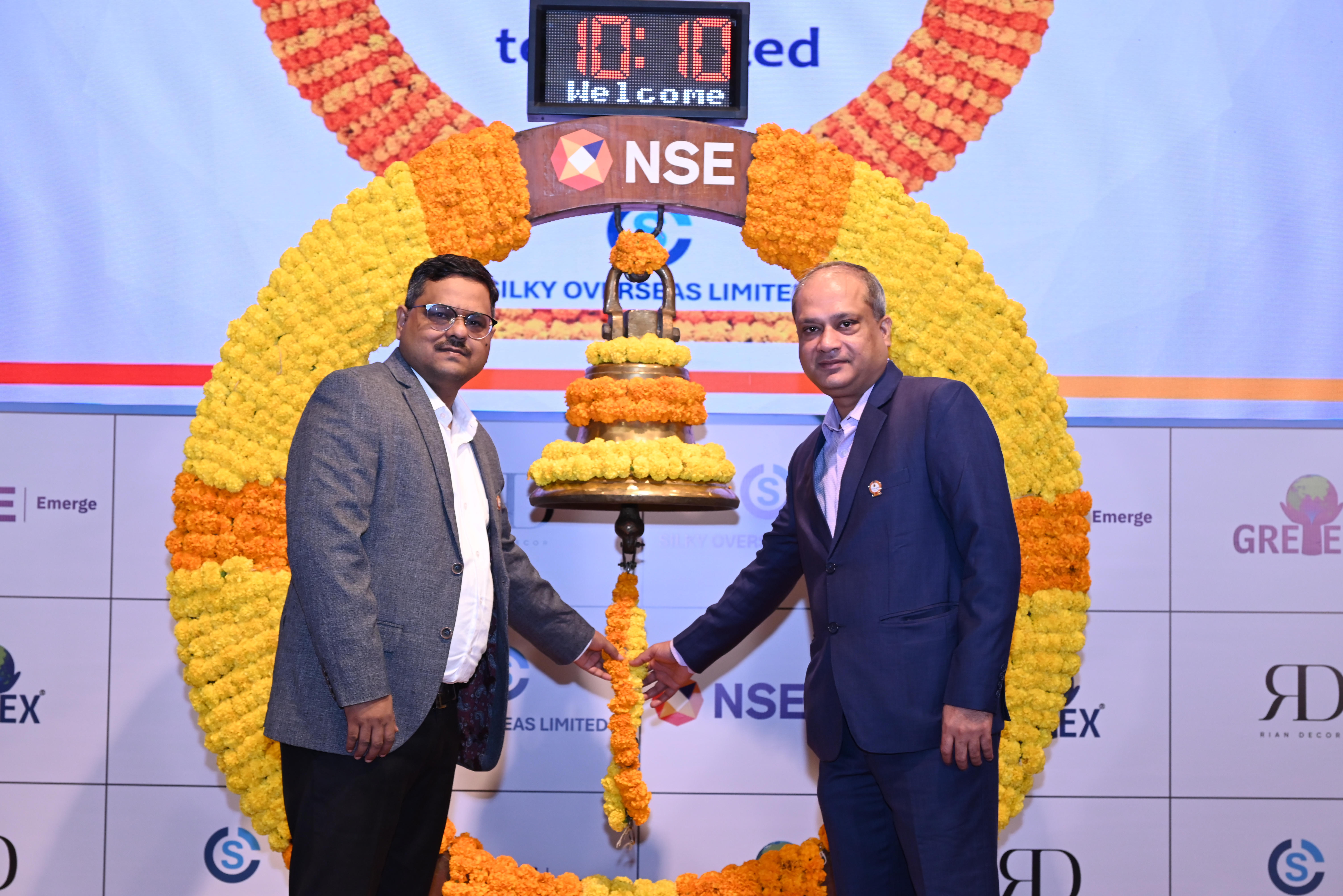 Silky Overseas Limited Listing Ceremony Photos