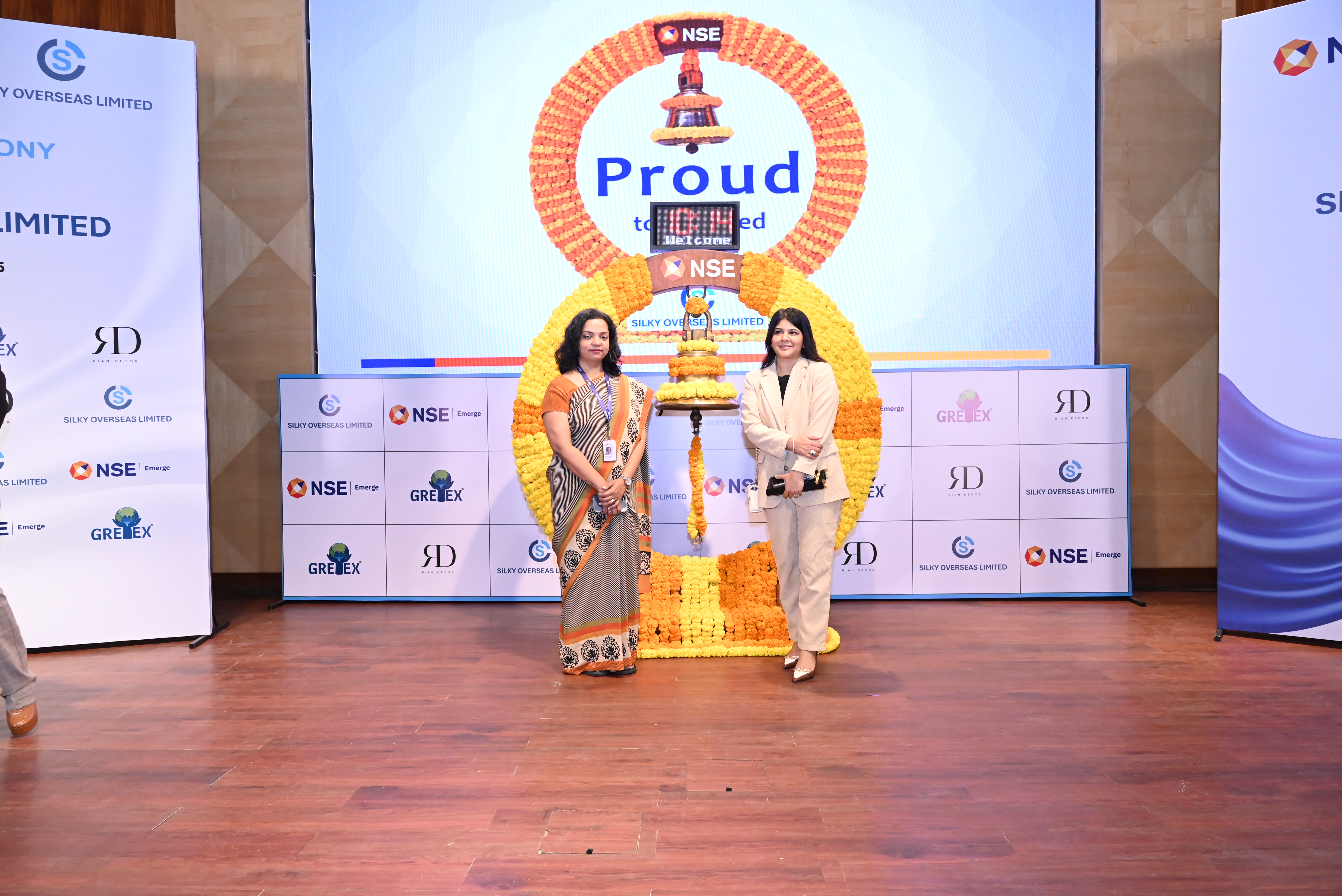 Silky Overseas Limited Listing Ceremony Photos