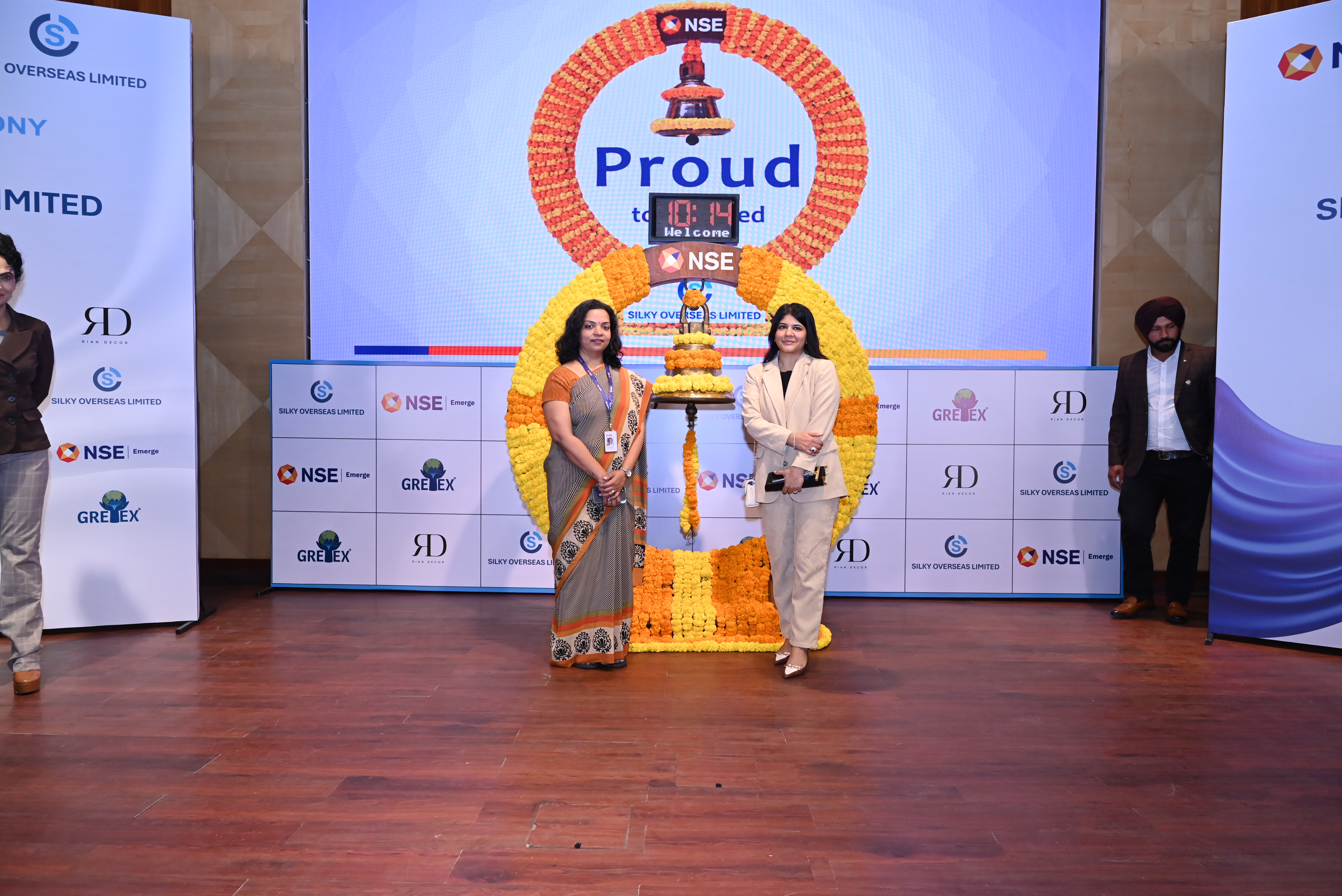 Silky Overseas Limited Listing Ceremony Photos