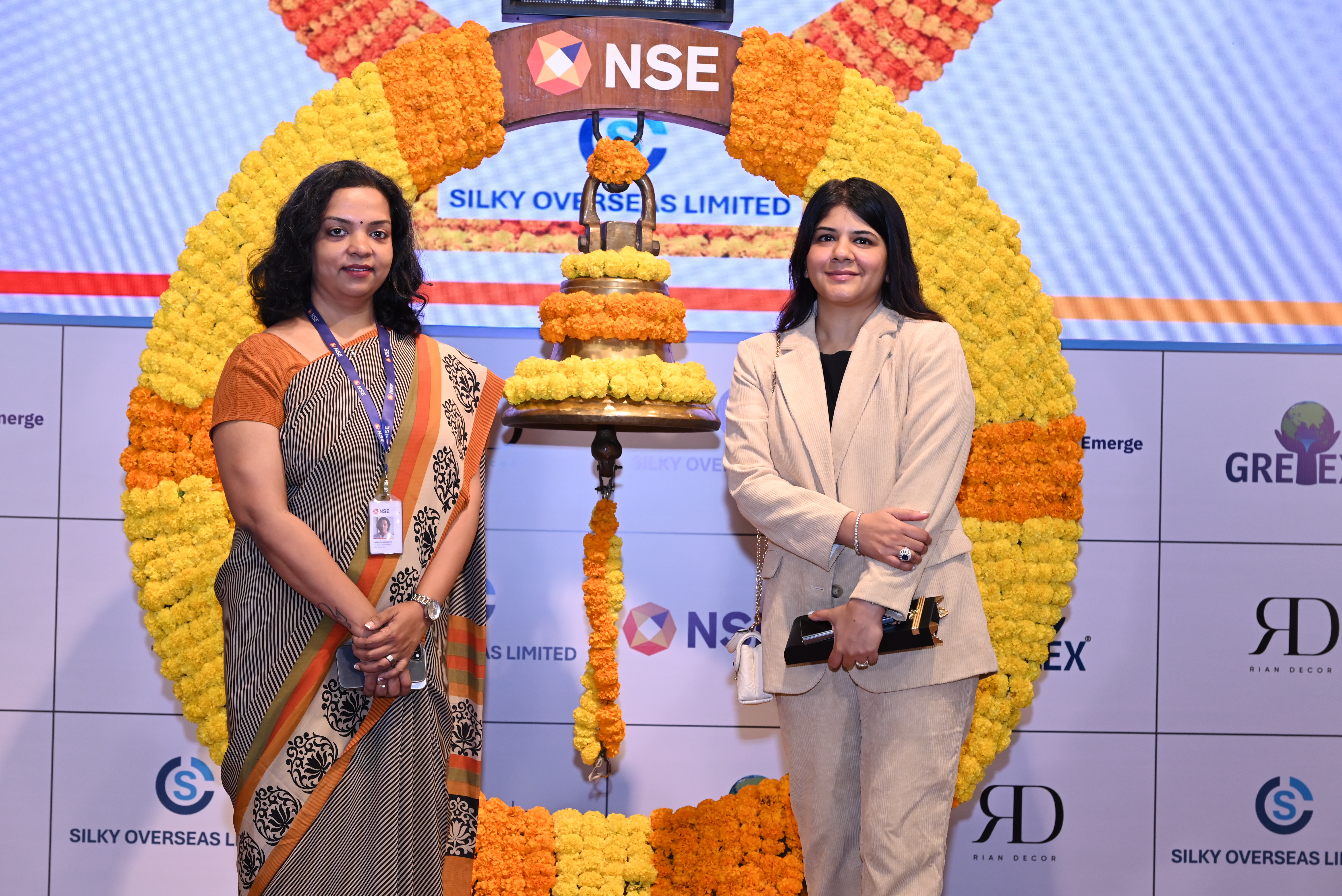 Silky Overseas Limited Listing Ceremony Photos