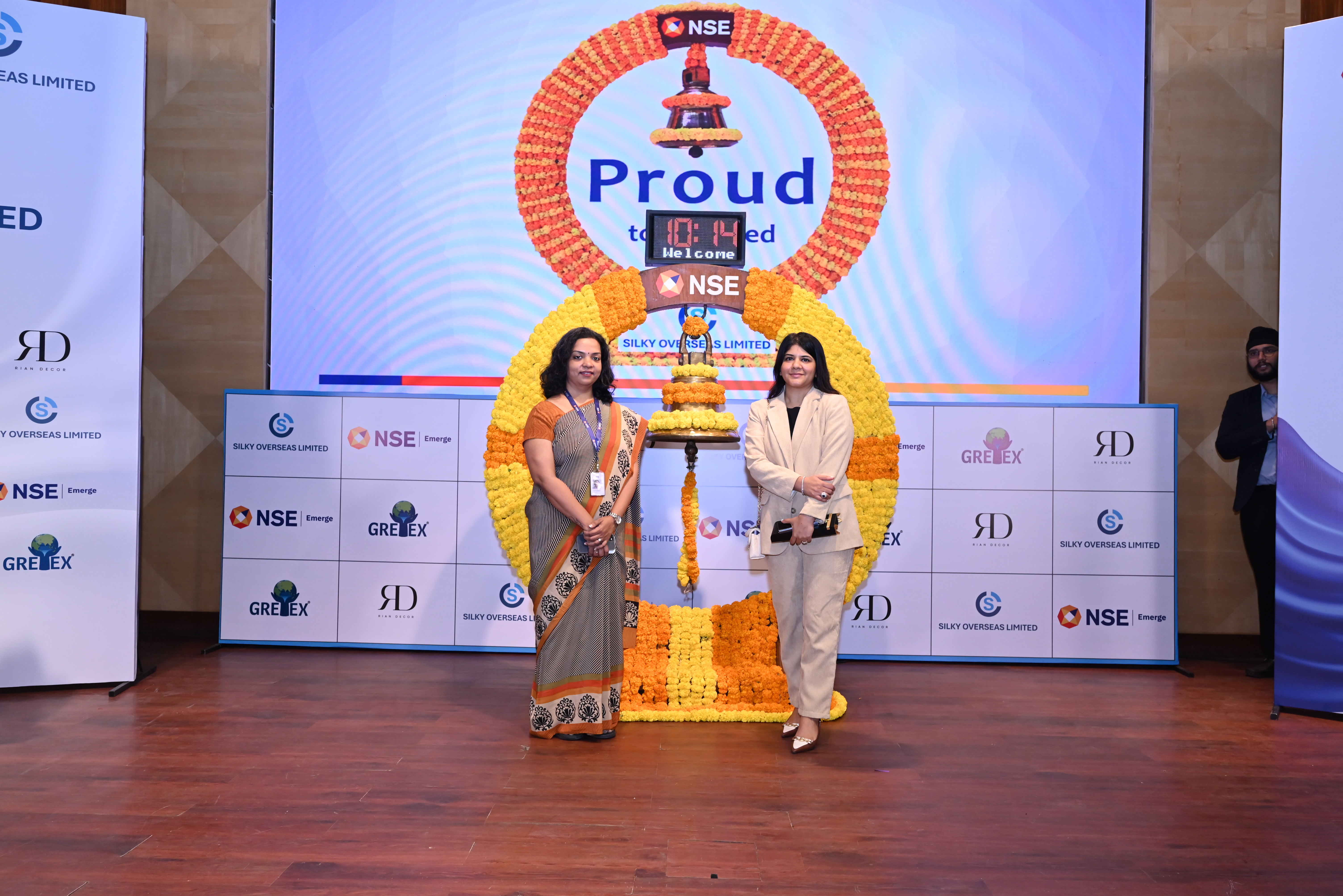 Silky Overseas Limited Listing Ceremony Photos