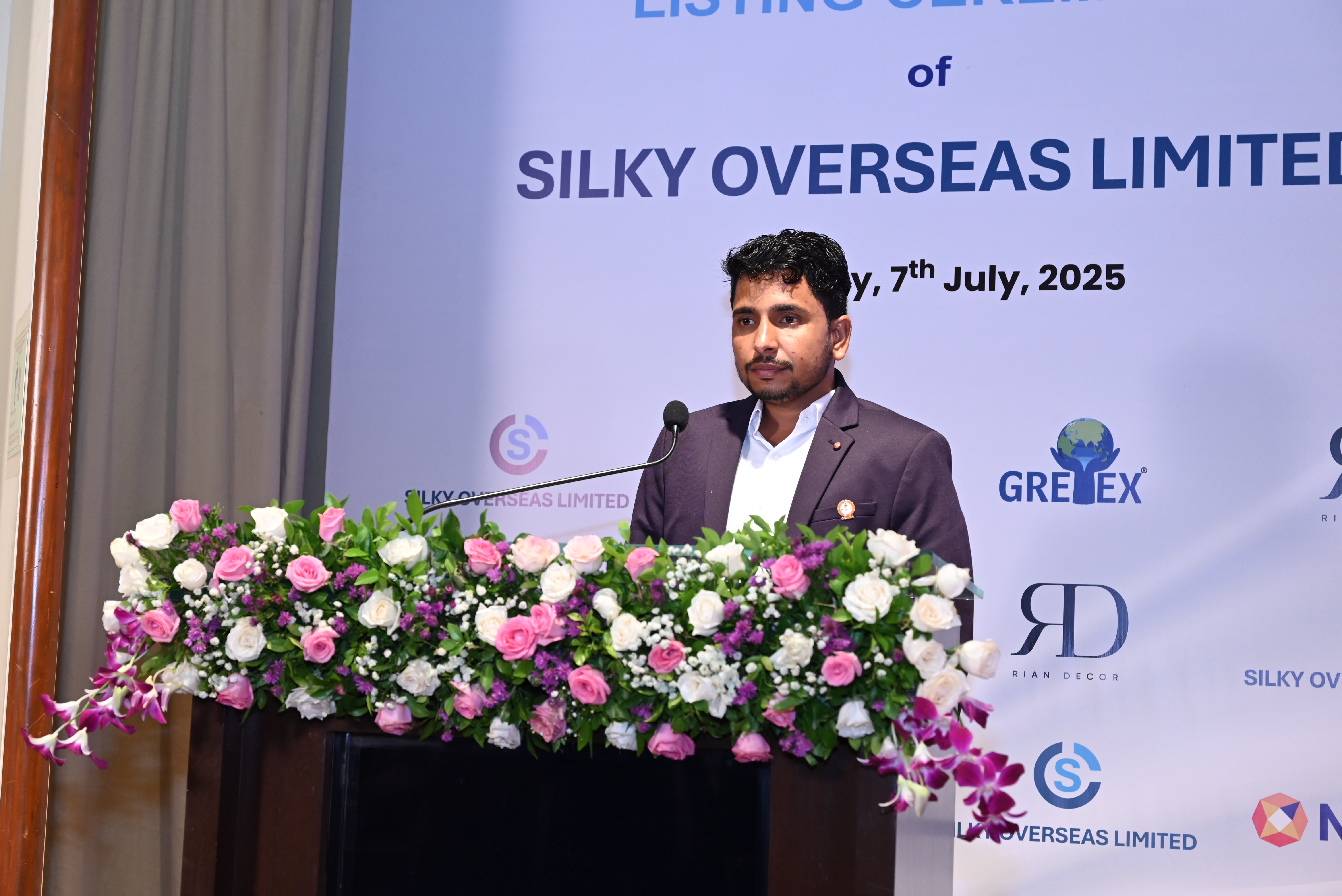 Silky Overseas Limited Listing Ceremony Photos