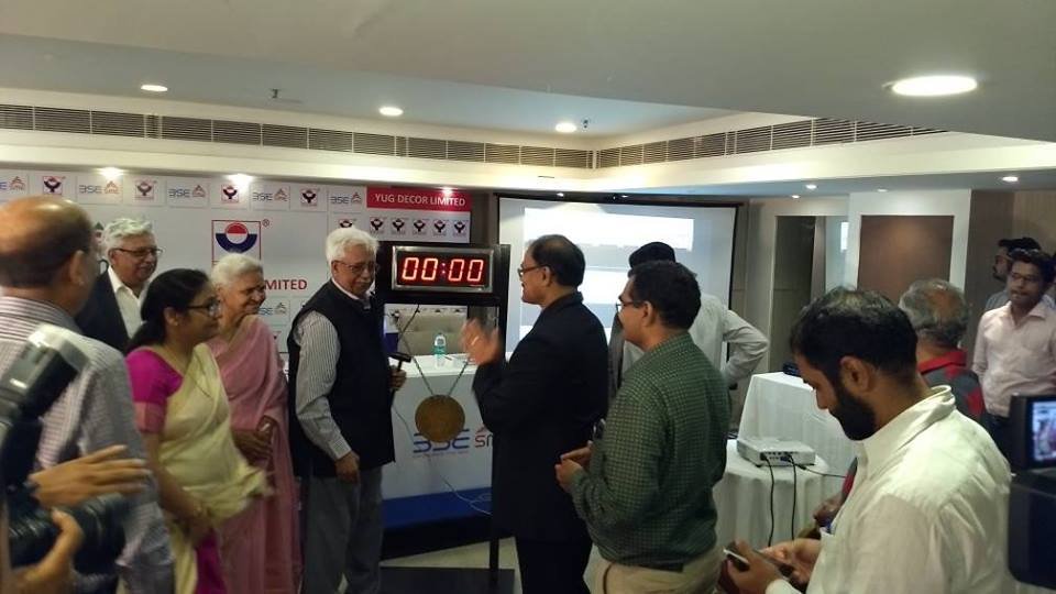 Yug Decor Limited Listing Ceremony Photos